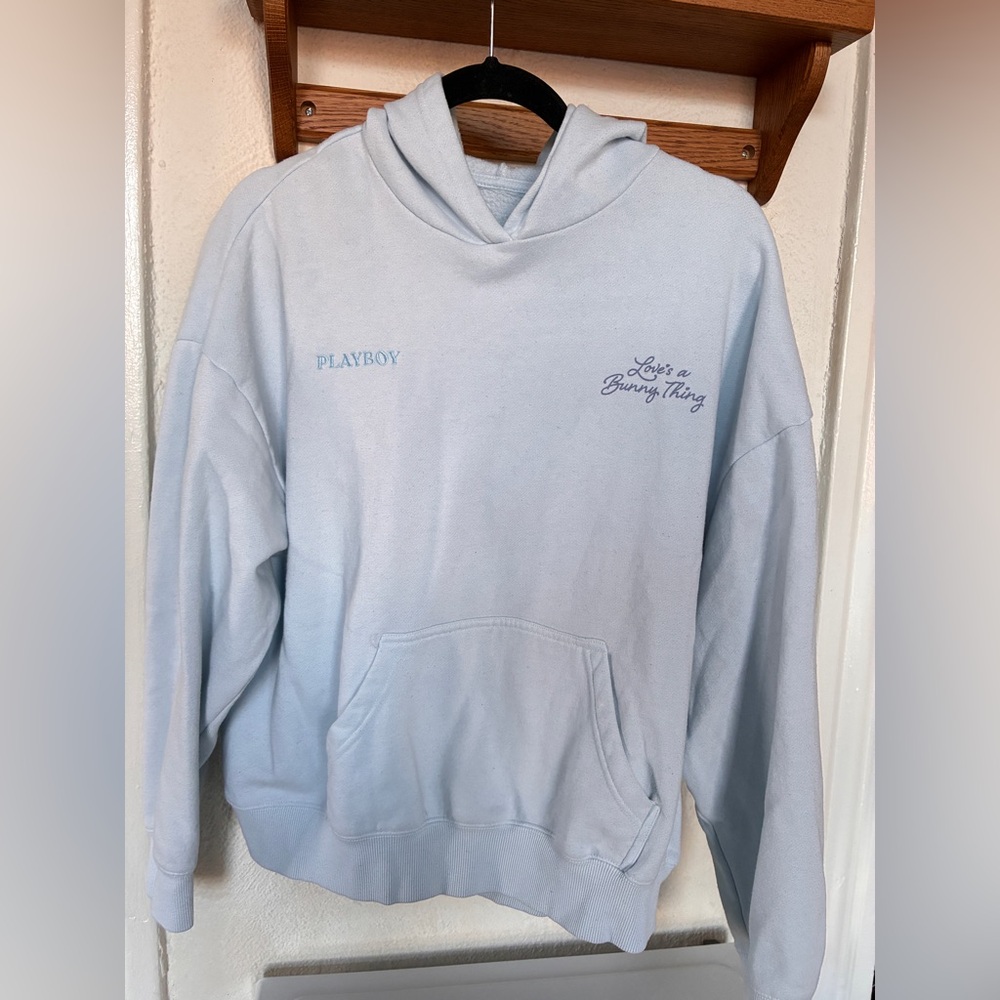 Pacsun Playboy Blue Hoodie Size Small